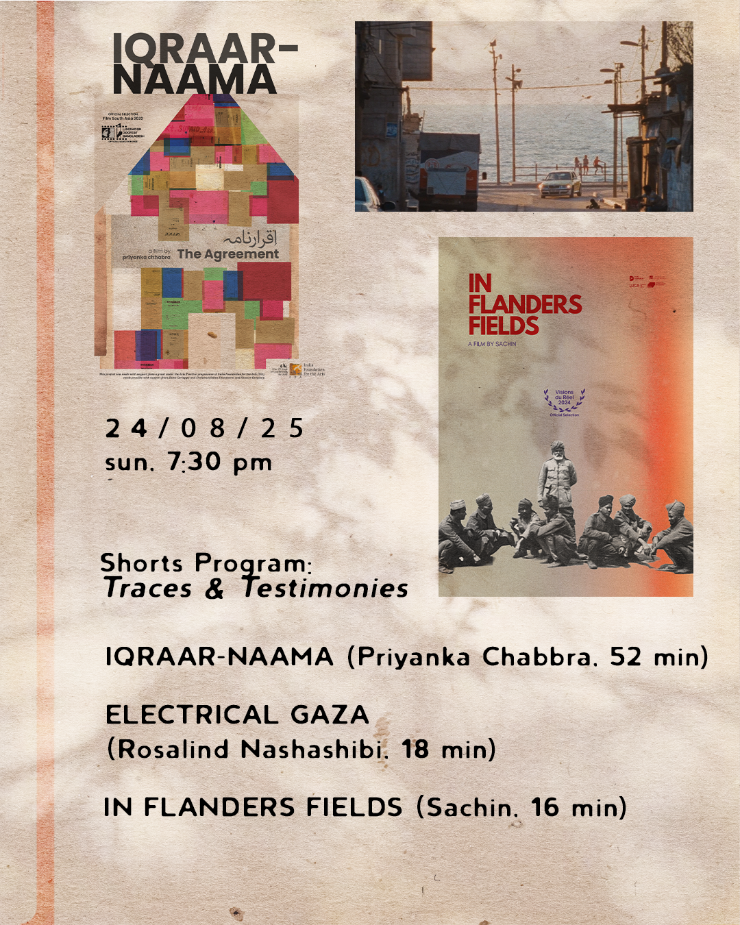 Traces & Testimonies: A short film collection