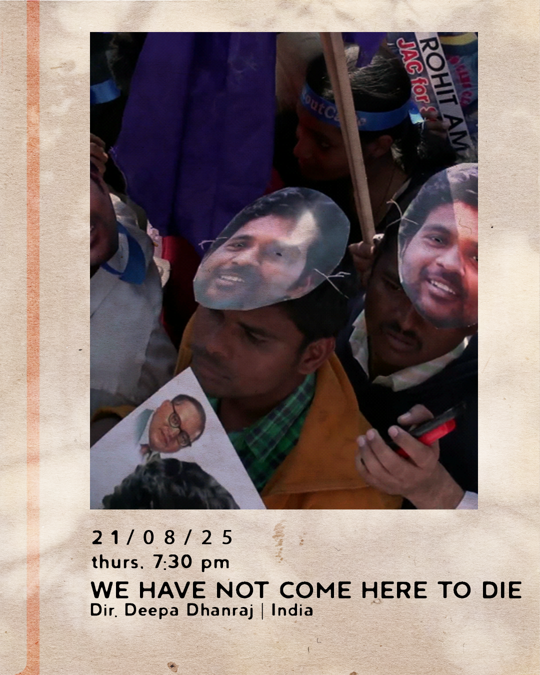We have not come here to Die