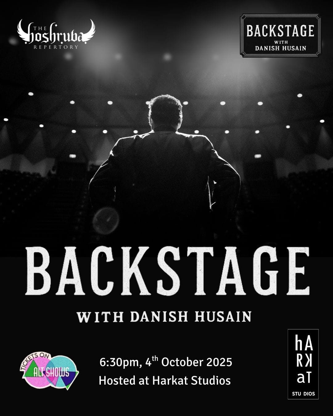 Backstage with Danish Husain at Harkat